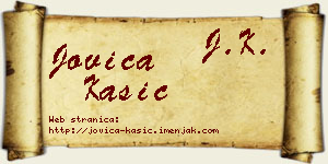 Jovica Kašić vizit kartica